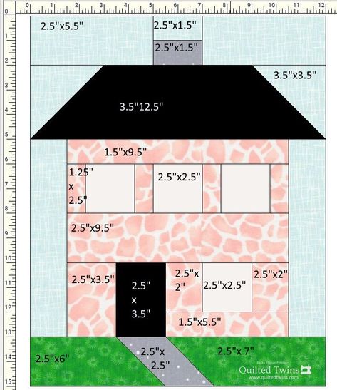 "Sweet Houses" top finished — Quilted Twins Pinwheel Quilt Pattern, Liberty Quilt, Flower Quilt Patterns, House Quilt Block, House Quilt Patterns, Electric Quilt, Quilt Block Patterns Free, Quilt Square Patterns, Quilt Sewing Patterns