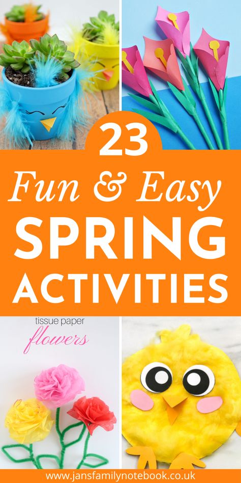 Fun and easy spring activities for kids. Choose from spring paper plate crafts, ladybug crafts, flower crafts, free spring printables, outdoor spring activities, rock painting and more. Spring art and crafts activities for toddlers and preschoolers. Spring learning activities for children. Perfect boredom busters for a rainy day. #kidscrafts #kidsactivities #springcraftsforkids #springactivities Spring Crafts Upper Elementary, Spring Enrichment Activities, Spring Classroom Party Ideas, Spring Activities For Middle Schoolers, Spring Day Activities For Kids, Spring Party Ideas For Kids Classroom, Spring Crafts Elementary, Spring Crafts For Elementary Students, Spring Time Crafts For Kids