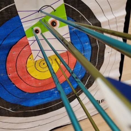 Archery Practice, Archery Games, Middle School Curriculum, Archery Tips, Elementary Curriculum, High School Curriculum, Shooting Sports, Field Day, Thanksgiving Parties