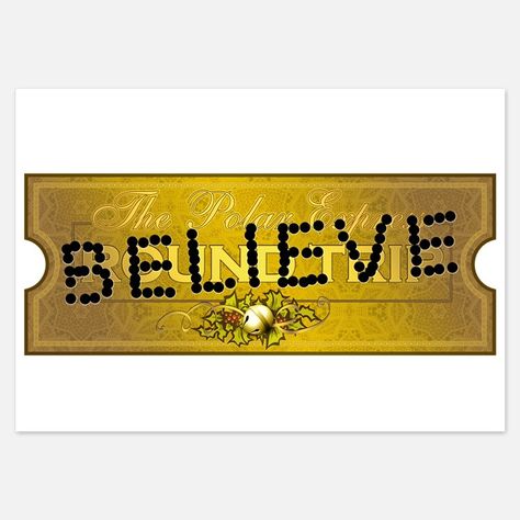 Polar Express Punched Ticket - BELIEVE Invitations for Believe Polar Express, Polar Express Tickets, Polar Express Christmas Party, Movie Invitation, Miss The Old Days, Polar Express Party, Kate Spade Disney, Ticket Design, Grad Cards