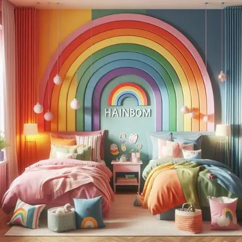 21 Kids Shared Bedroom Ideas - Toddler Boy Girl Shared Room Ideas, Girl And Boy Bedroom Shared, Girls Sharing Bedroom Ideas, Toddler Shared Bedroom Boy And Girl, Bedroom For Boy And Girl, Kids Shared Bedroom Boy And Girl, Boy And Girl Bedroom Ideas, Rainbow Room Kids Girl Bedrooms, Boy Girl Shared Bedroom Ideas