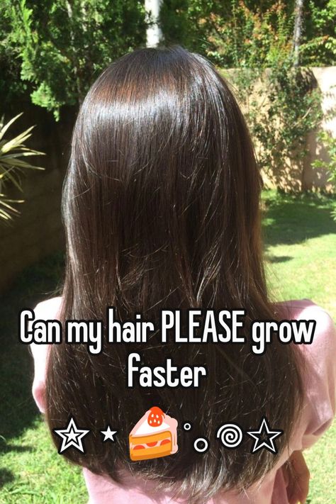 My hair actually grows really really fast but I need to get my ends trimmed like every second month and it takes so long to grow it out 😭 How To Grow Hair Long Fast, How To Grow Hair Really Fast, How To Get Long Hair Faster, How To Grow Hair Fast, Longer Hair Faster, How To Grow Your Hair Faster, Hair Inspiration Long, Affirmations For Happiness, Hair Advice