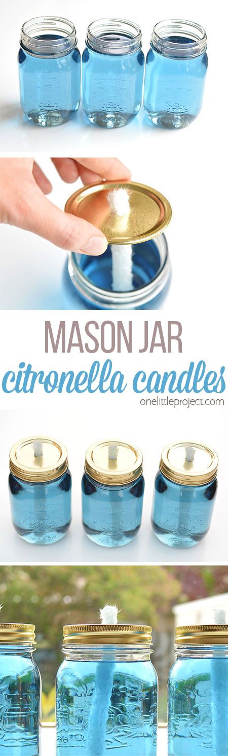 These mason jar citronella candles are REALLY EASY and they really keep the bugs away! What a fun and beautiful summer project! Those flames are amazing! Mason Jar Citronella Candles, Recipes For Camping, Cheap Camping, Camping Hacks Food, Mason Jar Projects, Camping Hacks Diy, Craft Techniques, Citronella Candles, Diy Camping