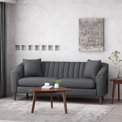 Trendy home decor modern living room space Trendy Sofas, Touch Hand, Sofa Gray, Modern Sofa Designs, Simple Sofa, Living Room Sofa Design, Sofa Set Designs, Tufted Sofa, Contemporary Fabric