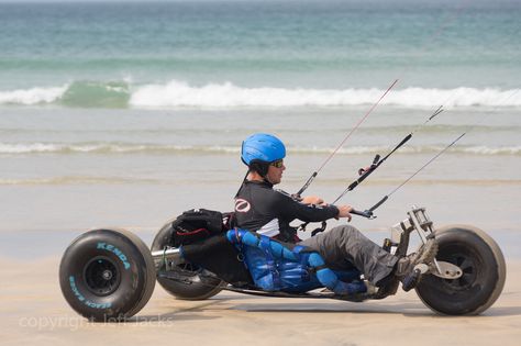 Kite Buggy, Land Sailing, Wind Car, Beach Cornwall, Land Yacht, Beach Sports, Kitesurfing, Motorcycle Style, Windsurfing