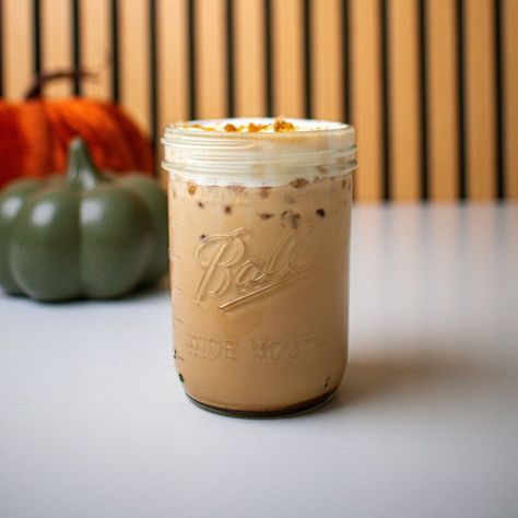 Dutch Bros Caramel Pumpkin Brûlée Breve Copycat Dutch Bros, Pumpkin Brulee, Pumpkin Pie Syrup, Dutch Bros Drinks, Cream Brulee, Caramel Pumpkin, Pumpkin Drinks, Brulee Recipe, Pumpkin Sauce