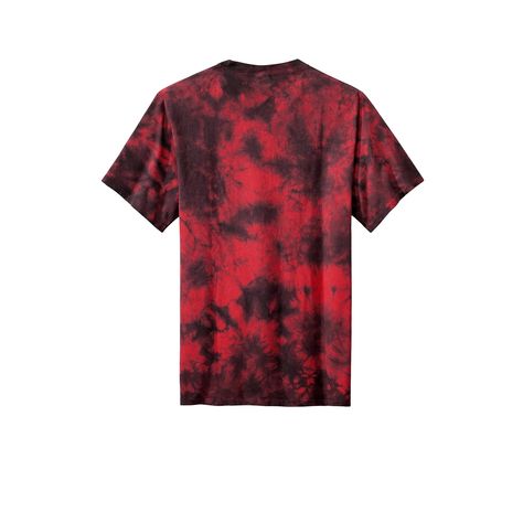 Buy Port & Company® Crystal Tie-Dye T-Shirt at Michaels. com. Individually hand dyed, each tee is as unique as the one wearing it. This t-shirt is individually hand dyed and as unique as the one wearing it! The tie-dye process infuses each garment with its own character. Please allow for slight color variation. Choose your size and favorite color, and personalize this tee by adding your own creative design! Features: Available in multiple colors and sizes 5.4 oz. 100% cotton Rib knit collar Back Red And Black Tie Dye, Shirt Tie, Black Tie Dye, Michael Store, Tie Dye T Shirts, Red Tshirt, Red Shirt, Knit Collar, Autumn Inspiration