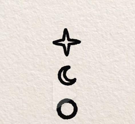 Sun moon star simple tattoo Learn To Tattoo, Tattoos Simple, Small Tattoos Simple, Simple Tattoo, Henna Tattoos, Moon Sun, Inspo Board, Star Moon, Tattoo Idea