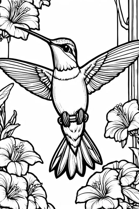 Colorful bird coloring pages that will help you relax and relieve. #Hummingbird_Bird_Bath #Bird_Coloring #Easy_Bird #Art_Adventure Hummingbird Coloring Pages, Hummingbird Bird Bath, Bath Drawing, Bird Coloring, Easy Bird, Art Adventure, Bird Coloring Pages, Coloring Pages For Adults, Colorful Bird