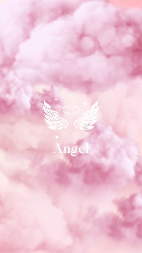 Angel Cartoon Aesthetic, Pink Angel Aesthetic Wallpaper, Pink Angel Wallpaper, Angel Background Aesthetic, Angel Pink Aesthetic, Angel Lockscreen, Angelic Wallpaper, Angel Wallpaper Iphone, Angel Phone Wallpaper