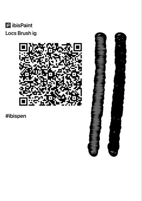 Locs Qr Code Ibis Paint, Dread Brush Ibis Paint Qr Code, Locs Ibis Paint Brush, Dreadlocks Ibispaint Code, Hair Pens Ibispaint, 4c Hair Ibis Paint Code, Ibis Paint Brush Code Hair Locs, Ibis Paint Brush Black Hair, Ibis Paint Brush Code Locs