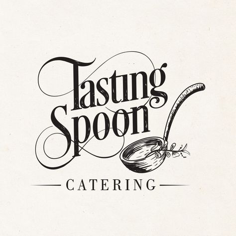 32 catering and caterer logos to feed your inspiration - 99designs Catering Names Ideas, Resturant Logo, Food Company Logo, Blue Logo Design, Catering Logo, Food Logo Design Inspiration, Cooking Logo, Chef Logo, Baking Logo