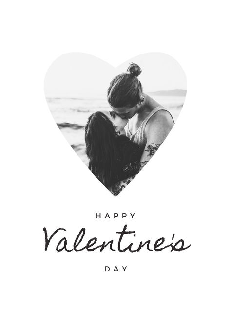 Black and Grey Photo Happy Valentine's Day Card Valentine Card Template, Template Black, Happy Valentines Day Card, Valentine Card, Happy Valentine's Day, Happy Valentine's, Card Templates, Happy Valentines Day, Happy Valentine