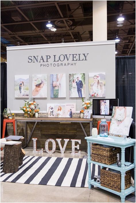 Beautiful bridal show #booth by Snap Lovely Photography: Wedding Expo Booth, Wedding Show Booth, Bridal Show Booths, Photography Booth, Vendor Table, Stand Feria, Exposition Photo, Bridal Fair, Event Booth