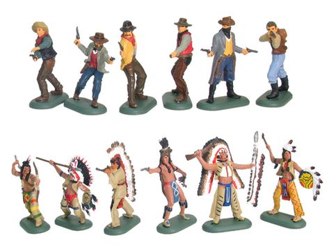 17854 - Wild West Cowboys and Indians Foot Toy Fort, Wild West Cowboys, Traditional Toys, Halloween Costumes Friends, Cowboys And Indians, Nostalgic Toys, Artist Business, Star Trek Universe, Army Men