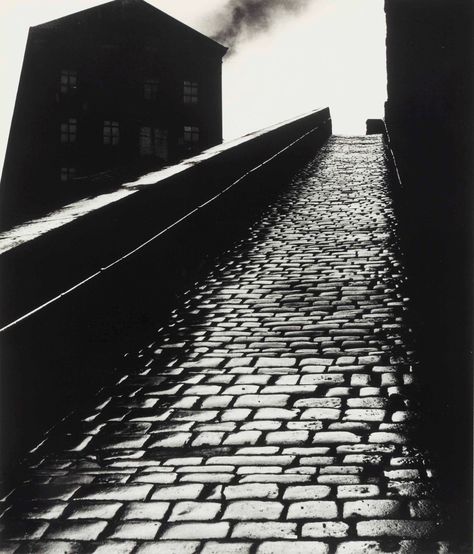 BILL BRANDT (1904-1983) | A Snicket in Halifax, 1937 | 1930s, Photographs | Christie's Bill Brandt Photography, Bill Brandt, Photographers Gallery, Gelatin Silver Print, Ansel Adams, Great Photographers, Art Institute Of Chicago, Black And White Photographs, Famous Artists