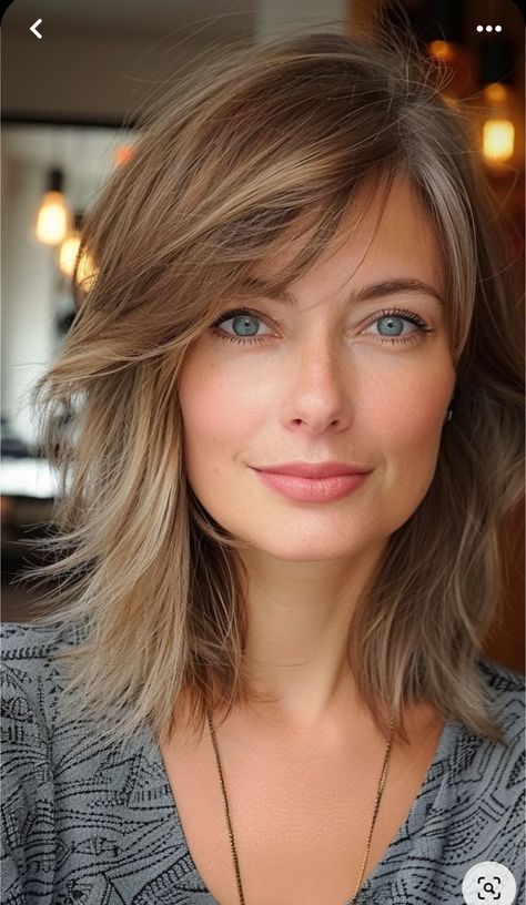 Medium Length Hair With Layers, Haircuts For Medium Length Hair, Layered Haircuts For Medium Hair, Long Face Hairstyles, Shoulder Length Hair Cuts, Haircuts For Medium Hair, Older Women Hairstyles, Shoulder Length Hair, Medium Length Hair Cuts