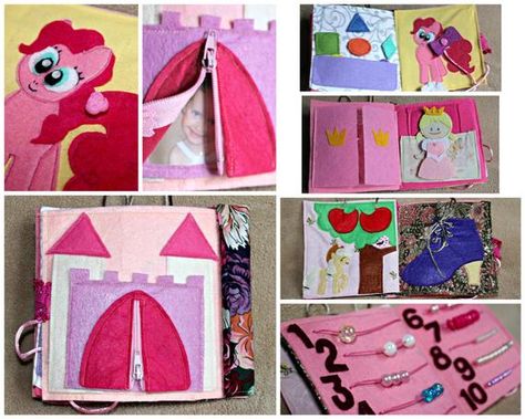 Quiet book Princess CUSTOMISED busy book Pony activity book | Etsy Princess Activities, Pink And Girly, Felt Kids, Felt Board Stories, Tout Rose, All Pink, Princess Inspired, Felt Board, Quiet Books