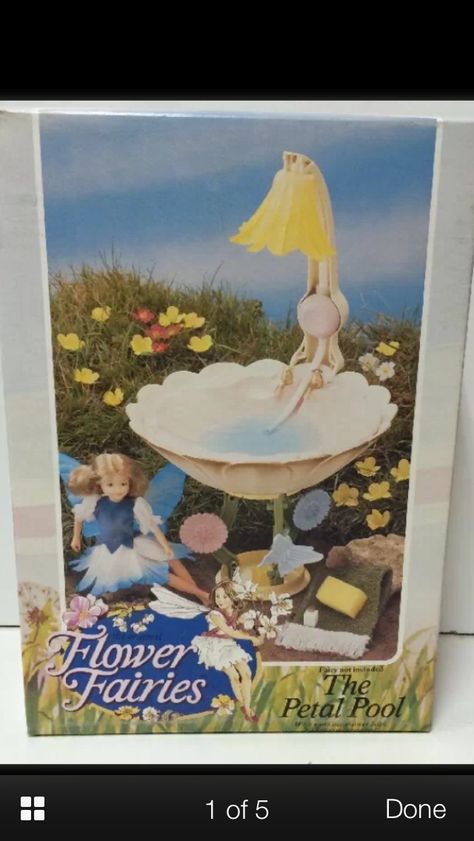 Flower fairy petal pool 1980s Childhood, Pool Shower, Cicely Mary Barker, Flower Bath, 80s Toys, Flower Fairies, Kid Toys, Flower Fairy, Fairy Dolls