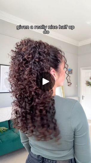 Quickest Hairstyles, Updo For Curly Hair, Mini Claw Clips, 200k Views, Half Updo, Quick Hairstyles, Claw Clips, Half Up, Hair Updos