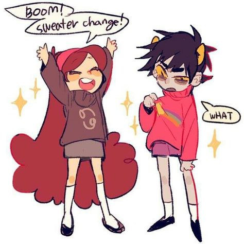 BEST CROSSOVER EVER Mable Sweater, Gravity Falls Style, Gravity Falls Mabel, Mabel Sweater, Karkat Vantas, Gravity Fall, Randy Cunningham, Mabel Pines, Fandom Crossover