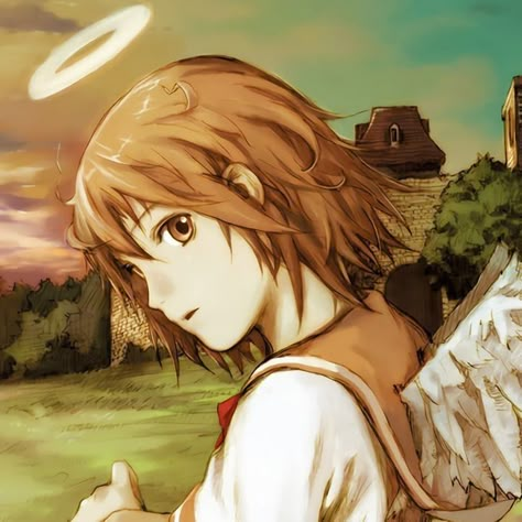 anime : haibane renmei Haibane Renmei Icon, Pale Saints, Yoshitoshi Abe, Haibane Renmei, Lain Iwakura, Random Icon, Picture Banner, Spiderman Art Sketch, Manga Pfps