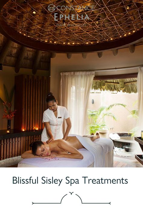 Come pamper yourself in pure indulgent luxury at the stunning Spa at #ConstanceEphelia. The largest spa village in the Seychelles, our Constance Spa is a tranquil oasis of regeneration and beauty in the midst of luxurious tropical gardens 🌿 Here, you can enjoy the ultimate in relaxing and rejuvenating treatments and products with our exceptional Sisley range. Plan your dream wellness break today. #ConstanceHotels #luxuryspa #luxuryholidaydestinations #spatreatments Luxury Spa Photography, Spa Images Relaxing, Seychelles Hotels Luxury, The Wilde Resort And Spa, Thermal Pool, Ocean Club, Hospitality Management, Intercontinental Tahiti Resort & Spa, Vision Board Pictures