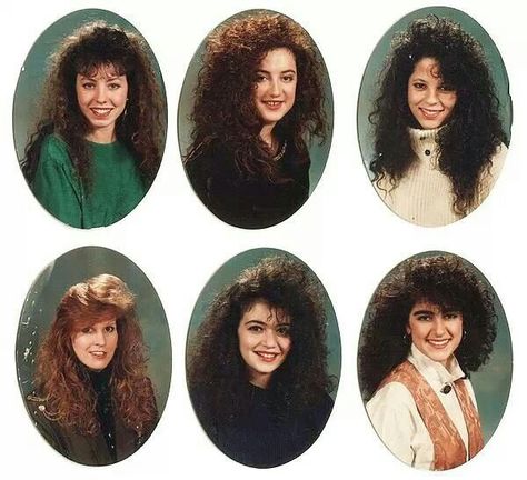 Remember when high school yearbooks looked like this?      ~D~ 80s Yearbook, 80s Hair Styles, 80s Big Hair, 1980s Hair, Totally 80s, Yearbook Pictures, 80s Hair, Yearbook Photos, Big Hair