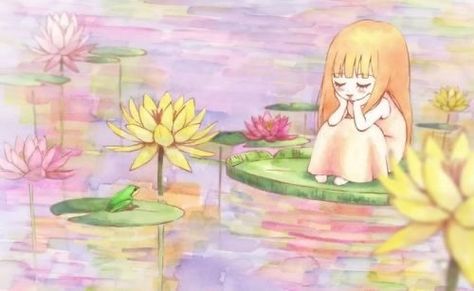 Kimi Ni Todoke Manga, Kuronuma Sawako, Wallpaper Art, Water Lilies, Lily Pads, Hd Wallpaper, Lily, Water, Art