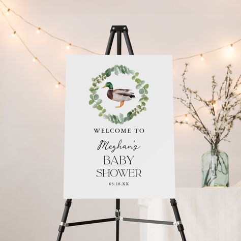 Hunting Baby Shower Ideas, Truck Baby Shower Theme, Hunter Baby Shower, Hunting Baby Shower Theme, Duck Baby Shower Theme, One Lucky Duck, Duck Nursery, Hunting Baby, James Moore