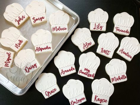 Hat Cookies, Graduation Cookies, Chef Hat, Master Chef, Chefs Hat, Sugar Cookies, Sugar Cookie, Chef