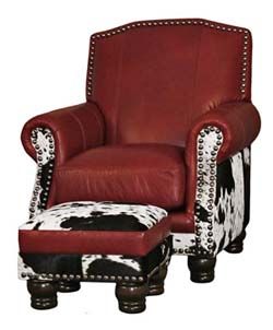 Black and White Cowhide Chair Western Accent Chairs Mexico Homes, Cowhide Decor, Western Room, Lake Vibes, Cowhide Chair, Gothic Coffin, Cowhide Furniture, Color Furniture, Western Bedroom