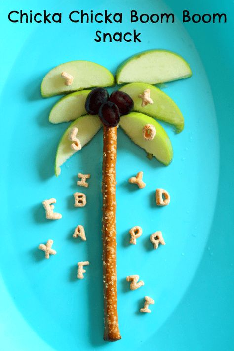 Chicka Chicka Boom Boom Activities, Apple And Banana, Preschool Cooking, Meaningful Activities, Chicka Chicka Boom Boom, Chicka Chicka, Tree Study, Preschool Snacks, Boom Boom