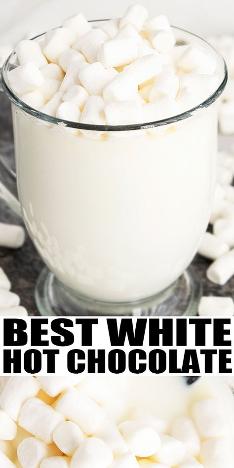 Eggnog Rezept, Caramel Extract, White Hot Chocolate Recipe, Hot Drinks Recipes, Hot Cocoa Recipe, Cocoa Recipes, White Hot Chocolate, Hot Chocolate Recipe, Food Stamps