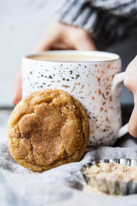 Chai Snickerdoodles, Cake Mixes, Snickerdoodle Cookies, Usa Food, Pumpkin Chai, Cookies Easy, Half Baked, Half Baked Harvest, Holiday Cookie