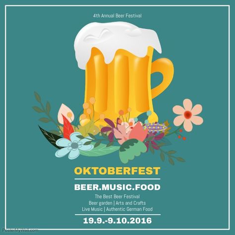 Oktoberfest Quotes, Oktoberfest Music, Online Poster Maker, German Festival, Oktoberfest Germany, Sparkle Quotes, Online Poster, Oktoberfest Beer, Beer Pub