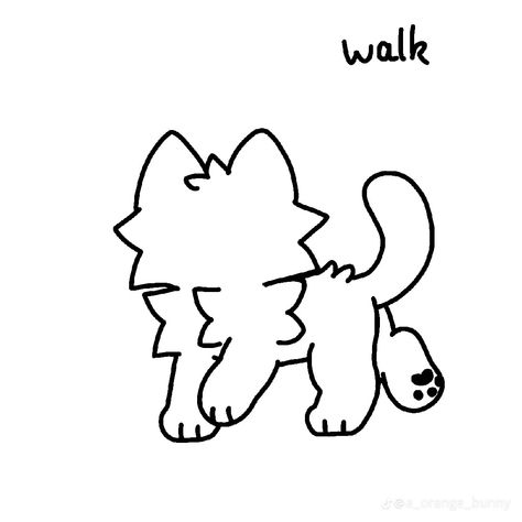 Simple Cat Drawing, Cat Drawing Tutorial, Warrior Cat Drawings, Body Base Drawing, Cat Hacks, Creative Drawing Prompts, Cat Pose, Easy Doodles Drawings, Easy Drawings Sketches