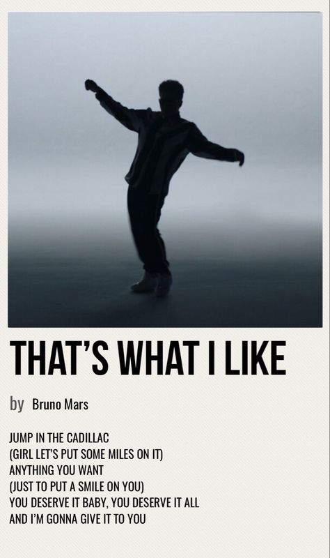 minimal poster of the song that’s what i like by bruno mars Bruno Mars Minimalist Poster, Bruno Mars Polaroid Poster, Bruno Mars Album Poster, Thats What I Like Spotify Bruno Mars, Bruno Mars Songs Wallpaper, That's What I Like Bruno Mars, Album Covers Bruno Mars, Bruno Mars Album Cover Wallpaper, Bruno Mars Posters For Room