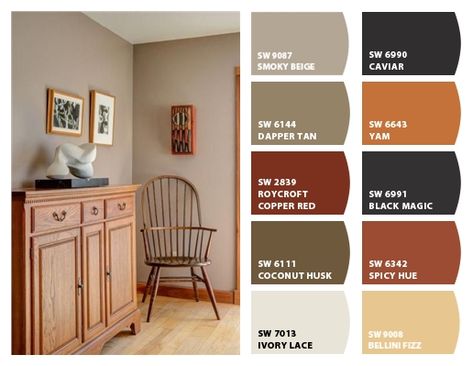 Primitive Interior Paint Colors, Sherwin Williams Primitive Paint Colors, Primitive Paint Colors, Primitive Interiors, Primitive Colors, Witch Painting, Kitchen Paint Colors, Primitive Kitchen, Interior Paint Colors