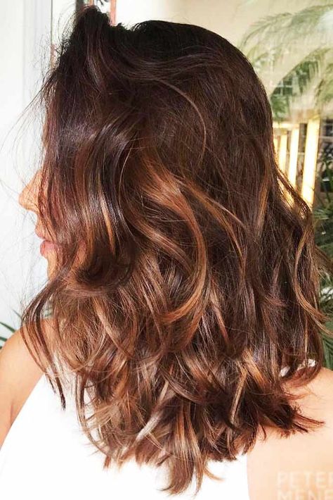 Ombre For Dark Hair, Warm Brown Hair With Highlights, Brown Hair Cuts, Golden Balayage, Hair Color 2017, Hair Color Brown Chestnut, Dark Ombre Hair, Warm Brown Hair, Balayage Ideas