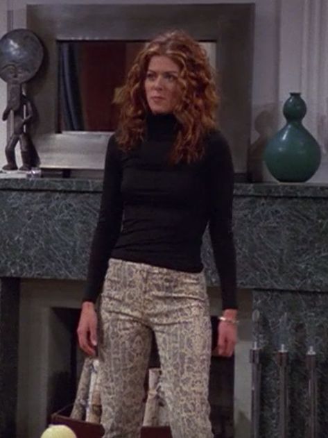 Grace Adler, Fashion Through The Decades, Work Fits, Will And Grace, Slip Skirts, Fashion Now, Matching Tees, Look Here, Cardigan Fashion