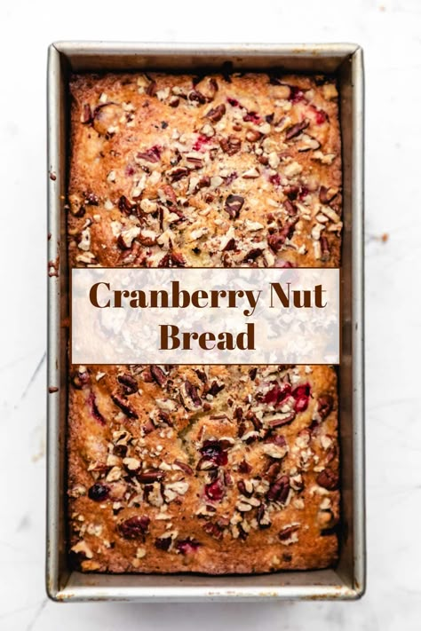 Cranberry Nut Loaf, Cinnamon Cranberry Bread, Cranberry Nut Bread Moist, Orange Cranberry Walnut Bread, Nut Bread Recipe Loaf Pan, Walnut Cranberry Bread Recipe, Cranberry Loaf Recipe, Cranberry Bread Recipes Easy, Oat Nut Bread Recipe