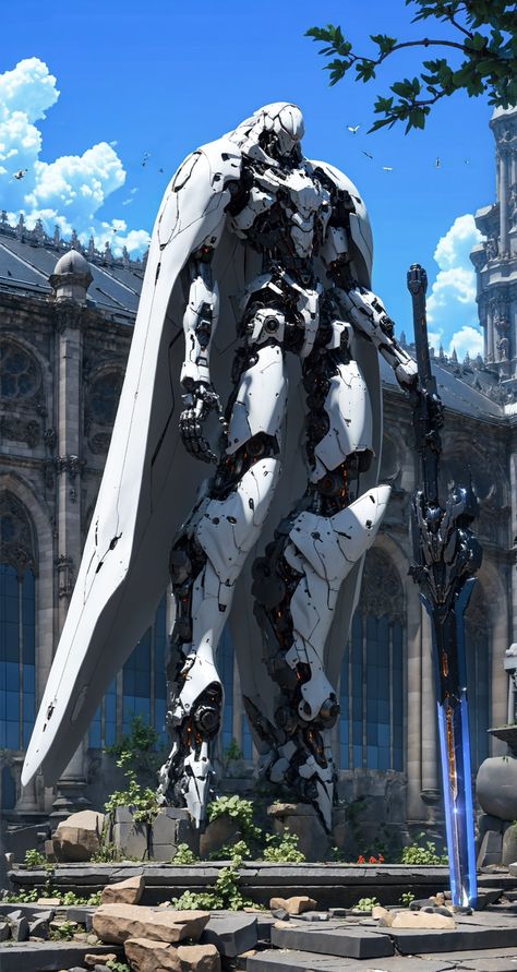 Mech Art Sci Fi, Mech Armor Concept Art, Gundam Concept Art, Kshatriya Gundam, Fantasy Mecha, Fantasy Mech, Mech Concept Art, Giant Mech, Mech Anime