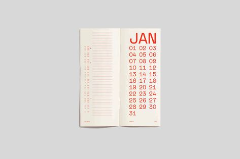 Type Tuesday: 2022 Typographic Calendar Blends Typography and Time Exceptionally – PRINT Magazine Typographic Calendar, Agenda Design, Passing Of Time, 달력 디자인, Zine Design, Stationery Inspiration, Diy Calendar, Calendar Design, Print Magazine