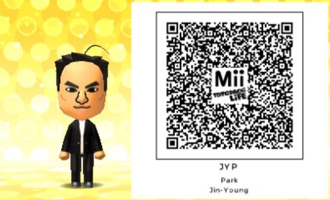 Tomodachi Life Qr Codes, Park Jin Young, Qr Code, Leaf Design, Coding