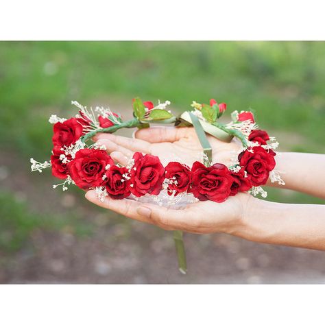 Crown tiara red roses. Wedding and ceremony. Hair accessories women. ($57) ❤ liked on Polyvore featuring accessories, hair accessories, rose flower crown, bridal floral crown, crown tiara, bridal crown and floral garland Red Roses Wedding, Red Flower Crown, Hair Accessories Red, Bridal Floral Crown, Flowers Crown, Red Wedding Theme, Rose Flower Crown, Red Rose Wedding, Flower Tiara