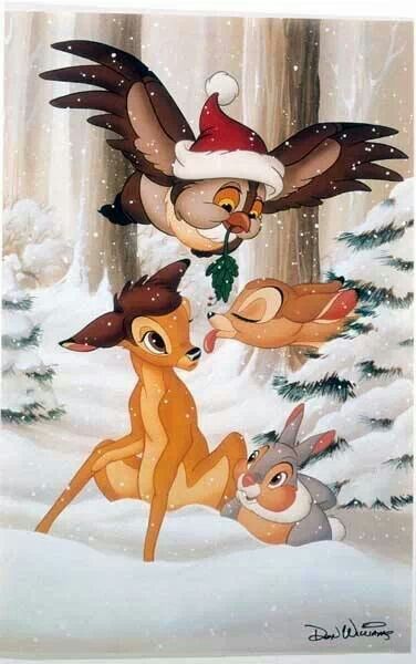 Bambi Christmas Kalle Anka, Desenho Tom E Jerry, Disney Mignon, Bambi Disney, Animation Disney, 디즈니 캐릭터, Wallpaper Disney, Film Disney, Disney Animals