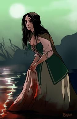 Bean Nighe- Washerwoman at the Ford Bean Nighe, Celtic Fairy, Irish Mythology, Celtic Gods, Celtic Woman, Celtic Culture, Legends And Myths, Celtic Mythology, Legendary Creature