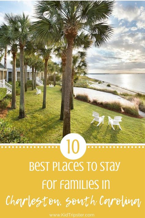 10 Best places to stay with a family in Charleston, South Carolina. #charleston #southcarolina #resort #hotel #lodging #accommodations #top10 #staycation #familyvacation #familytrip #roadtrip #familytravel #travel #travelwithkids #travelwithteens #teens # Charleston Sc Hotels, Charleston Historic District, Charleston Beaches, Charleston Hotels, Vacay Ideas, South Carolina Beaches, Isle Of Palms, City Vacation, Folly Beach