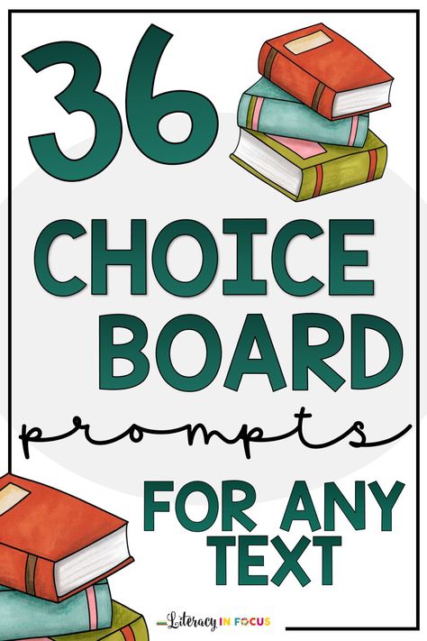 Novel Study Choice Board, Reading Response Choice Board, Ela Choice Boards Middle School, Reading Activities For Middle School, Literature Classroom, Middle School Reading Activities, Reading Interventionist, Workstation Ideas, Reading Response Activities